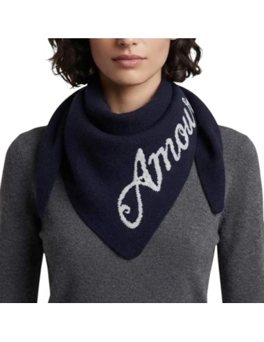 Écharpe triangle femme - Message « Amour » - Douce & tendance