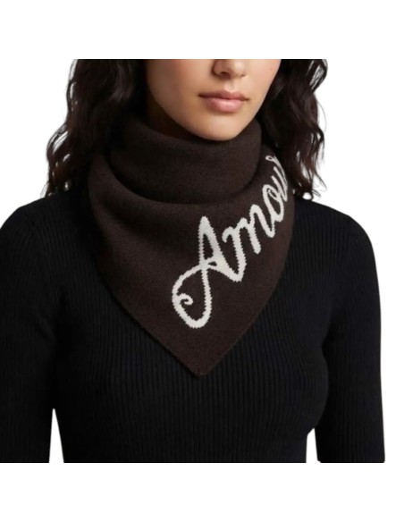 Écharpe triangle femme - Message « Amour » - Douce & tendance