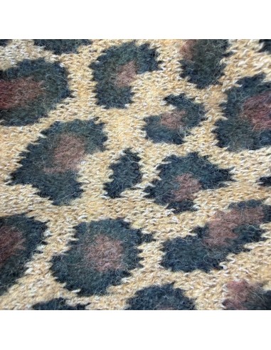Écharpe triangle femme léopard - Motif animalier marron & beige - Douce et enveloppante
