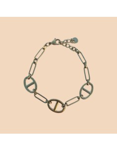 Bracelet multi grains de café en acier inoxydable - Réglable
