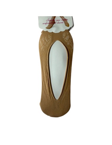 Socquette invisibles en dentelle - Noir ou Beige - Taille unique (du 36 au 41)