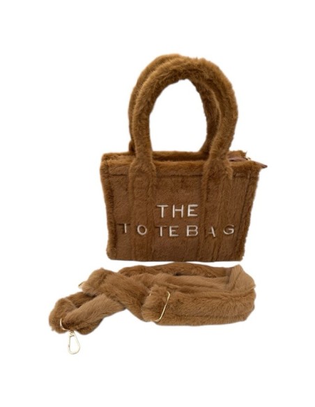 Sac cabas petit modèle en fausse fourrure « THE TOTE BAG »
