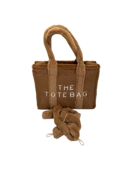Sac cabas grand modèle en fausse fourrure « THE TOTE BAG »