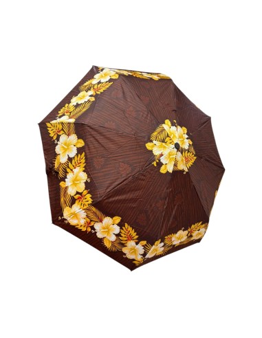 Parapluie pliant floral, double automatique, ouverture et fermeture - Avec housse