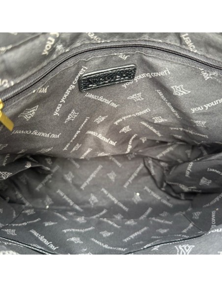 Sac cabas en suédine et finitions effet mouton You Young Coveri