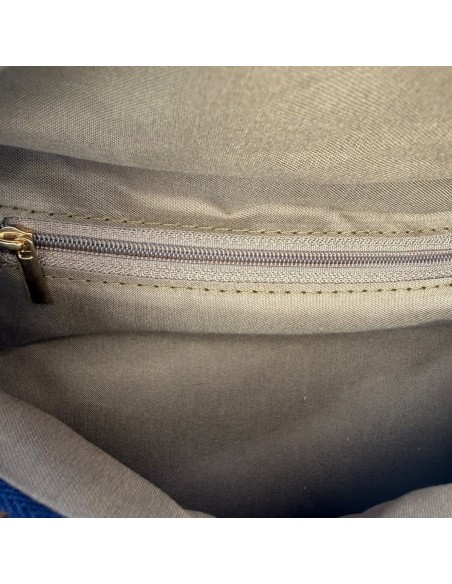 Sac banane matelassé effet doudoune et sangle géométrique