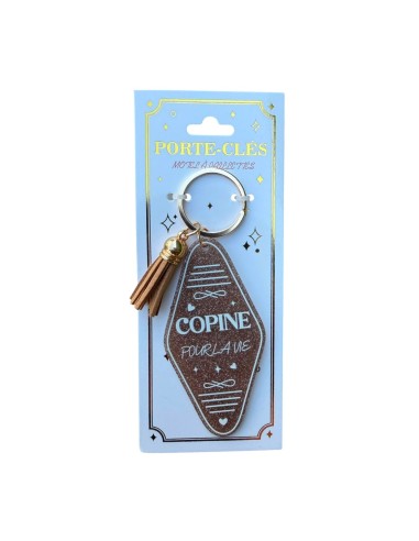 Porte-clés Copine - Plusieurs coloris