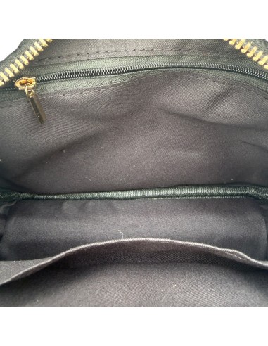 Sac besace en velours côtelé et sangle géométrique