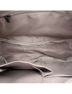 Sac demi-lune en velours côtelé et sangle tissée 2