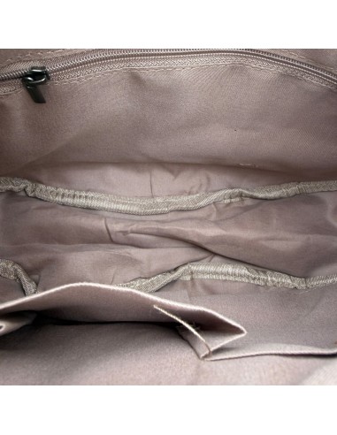 Sac demi-lune en velours côtelé et sangle tissée