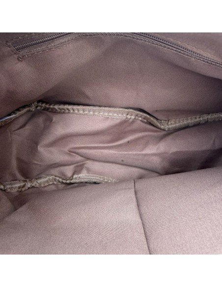 Sac demi-lune en velours côtelé et sangle tissée