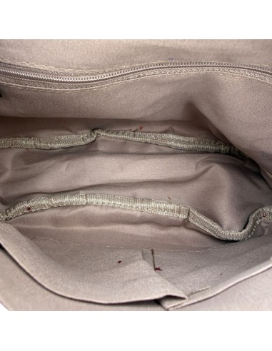 Sac demi-lune en velours côtelé et sangle tissée