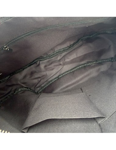 Sac demi-lune en velours côtelé et sangle tissée
