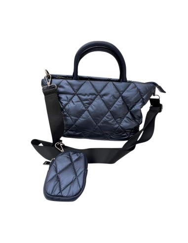 Sac cabas matelassé effet doudoune avec porte-monnaie suspendu