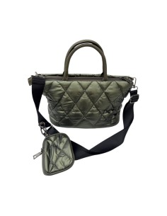 Sac cabas matelassé effet doudoune avec porte-monnaie suspendu